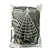 UNGLINGA Giant Yard Halloween Decorations Outdoor Spider Web with 50inch Big Spider and Stretch Cobweb Set Party Outside Decor Favor Triangular Mega Web 16 x 17 ft