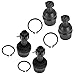 TRQ Front Ball Joint Set Compatible with 1980-1996 Ford Bronco F-150 F-250