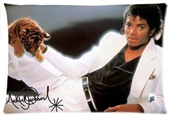 Qezi Cool Michael Jackson Custom Zippered Rectangle Pillow Case Pillowcases Cover Size:16"x 24" (Two Sides)