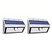 Litom 20 Big LED Solar Power Lights Outdoor Solar Lights Weatherproof Lights for Garden Silver-2Pack