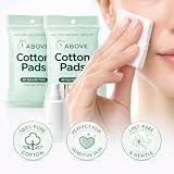 1ABOVE Cotton Pads 2 Packs 40 Count 80 Total Pure Cotton Squares view 7