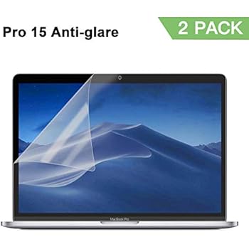Anti Glare(Matte) Screen Protector Compatible with Mac Book Pro 15 Inch Model A1707 A1990, 2 Pack Mac Pro 15 Screen Protector