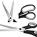 Office Scissors 3-Pack Multipurpose Scissors Set, Medium and Large, Craft Scissors Durable Design, Sewing Scissors Comfort Grip and Razor Sharp Blades, Home, School, Kitchen, Embroidery and More (3)