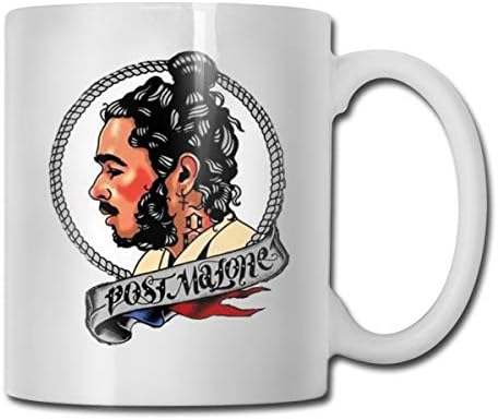 Post Malone Coffee Mug Or Tea Cup Ceramic Material Mugs, Funny Mother's Day Mug Christmas Fashion Gift