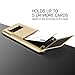 Galaxy S8 Plus Case, [Heavy Duty Drop Protection] Hybrid Card Slot Holder Wallet Cover [Shock Absorption Cover] for Samsung Galaxy S8 Plus by Lumion (D.Folder - Gold Sand)