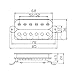Yibuy One Pair Red Metal Pickups for Electric Guitar with Ceramic Magnets & Umbrella-head Screws