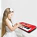M SANMERSEN Kids Piano Keyboard, 37 Keys Multifunction Portable Keyboard Piano Early Learning Educational Music Instrument Toy for Boys Girls