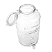 8 Liter/ 2 Gallon Mason Jar Drink Dispenser - Glass Beverage Dispenser with Spigot and Bail Lid Closure