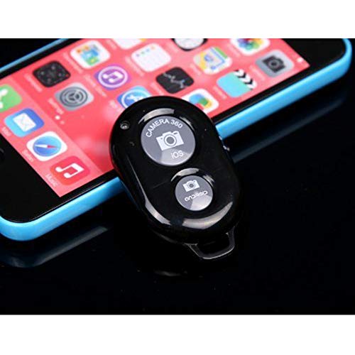 Potelin Bluetooth 3.1 iOS Android Smartphone Tablet PC Camera Shutter Remote Control Control Black