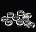 PEPPERLONELY Brand 50PC Glass Round Clear Dome Cabochon 15mm