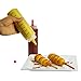 Houseables Food Squeeze Bottle, Syrup Bottles, Clear, 8 Oz, With Measurements, Red Cap, Plastic Storage, Reusable Ketchup Dispenser, For Cooking Oil, Paint, Sauces, Sauce, Squirt, Pancake, Mustard