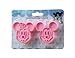 1 X niceeshop(TM) 1Set(2Pcs)-Cute Mickey/ Minnie Mouse Decorating Cookie Cutter-Pink