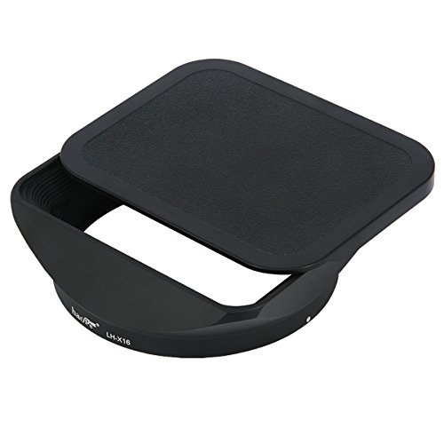 Haoge Square Metal Lens Hood Shade with Cap for Fujifilm Fuji Fujinon XF16mmF1.4 XF 16mm