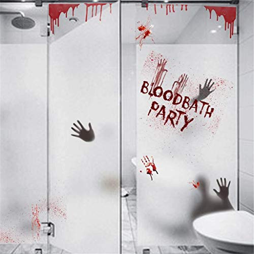 image for charmsamx Halloween Decorations Window Door Decals Wall Stickers Horro