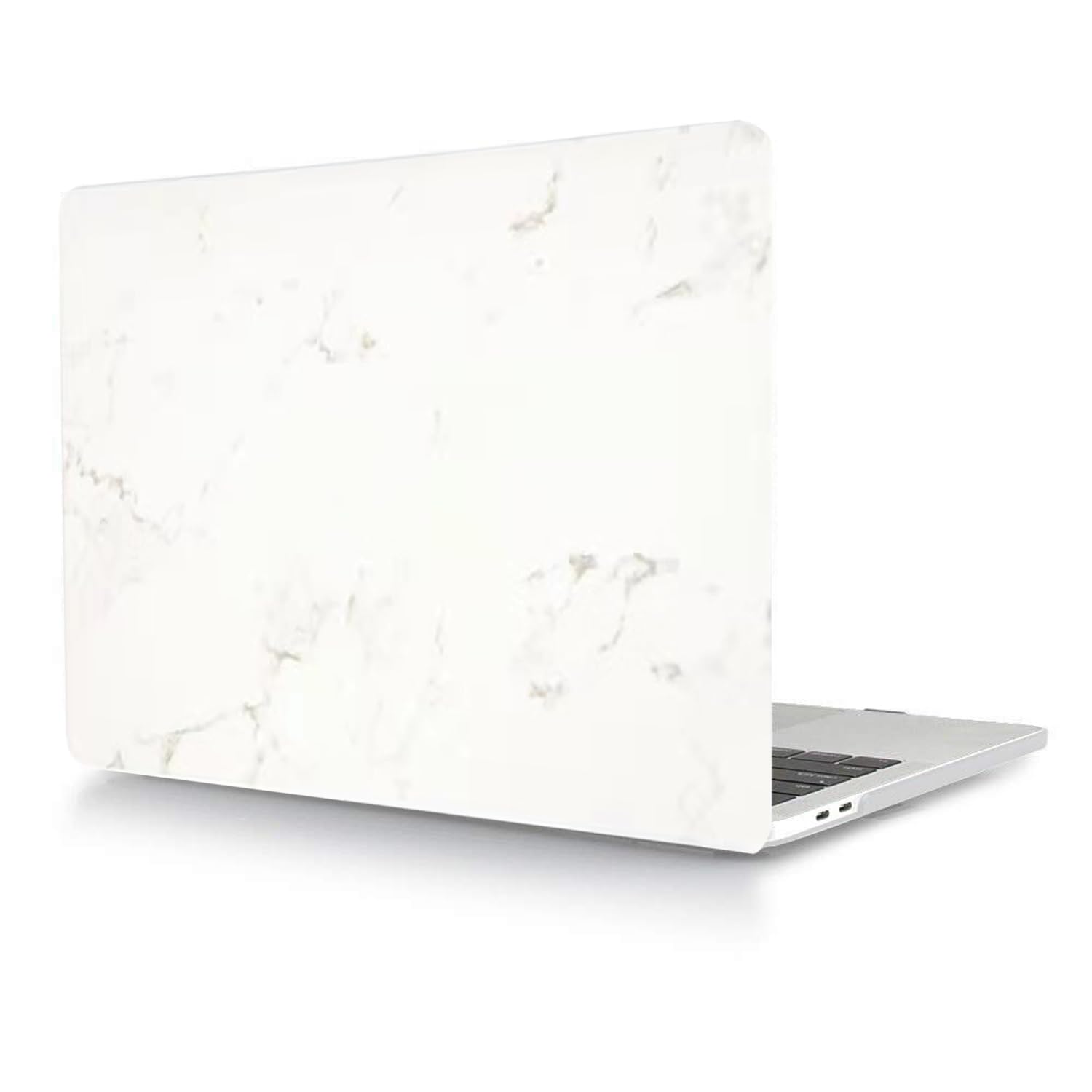 Laptop Case Compatible with New Macbook Pro 13 inch 2020 2019 2018 2017 2016 Release M1 A1706 A1708 A1989 A2159 A2251 A2289 A2338, Protective Smooth Soft Leather Hard Laptop Cover - White Marble