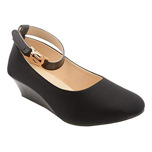 elle wings women's designer fashionable lycra platform bellies-black