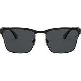 Emporio Armani mens Ea2087 Square Sunglasses