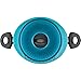 Bialetti Oval 5.5 Quart Pasta Pot with Strainer Lid, Nonstick, Coastal Blue