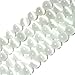 8mm Round White Cat Eye Beads Strand 15 Inch Jewelry Making Beads