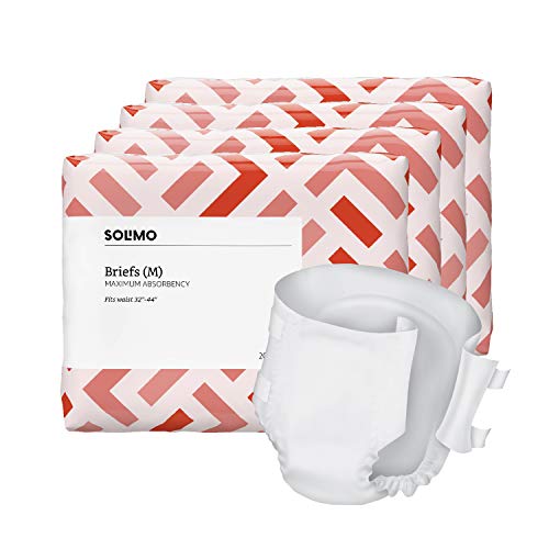 Amazon Brand Solimo Incontinence Adult Diaper Briefs for Men and
