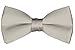 NYFASHION101 Men's Solid Color Adjustable Pre-Tied Bow Tie