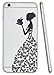 BLLQ Soft TPU Cover Case Compatible with iphone6 Plus (Slim TPU Butterflys Lady)