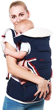 BesTogether Baby Ergonomic Carrier with Hip Seat for Infants, 3 in 1 Multifunctional Backpack Front Facing Kangaroo Sling Position for All Seasons