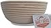 Banneton Bread Proofing Basket & free ultimate guide to bannetons eBook - (Brotform) - Bake Beautiful Artisan Bread In This 9 Inch Rattan Basket