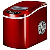 VGAZE Red Portable Compact Electric Ice Maker