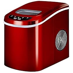 VGAZE Red Portable Compact Electric Ice Maker