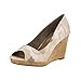Toms Women's Black Denim Stella Peep-Toe 10009763