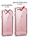 ANSIWEE iPhone 6s Plus Case, Reinforced Frame Crystal Highly Durable Shock-Absorption Flexible Soft Rubber TPU Bumper Hybrid Protective Case for Apple iPhone 6s/6 Plus 5.5inch (Rose Gold)