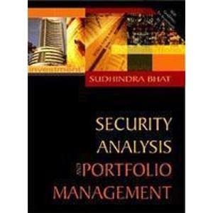 Security Analysis and Portfolio Management