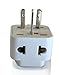 Grounded Universal 2 in 1 Plug Adapter Type I for Australia, China, New Zealand and more - CE Certified - RoHS Compliant