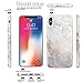 JIAXIUFEN Compatible with iPhone Xs Max Case Shiny Rose Gold Cloud Gray Marble Slim Shockproof Flexible Bumper TPU Soft Case Rubber Silicone Cover Phone Case