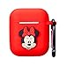 Mulafnxal Compatible with Airpods 1&2 Case,Cute 3D Funny Cartoon Character Silicone Airpod Cover,Kawaii Fun Cool Catalyst Design Skin,Fashion Red Cases for Girls Kids Teens Boys Air pods(First Minnie