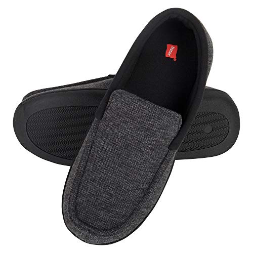 Hanes Mens Slippers House Shoes Moccasin Comfort Memory Foam Indoor