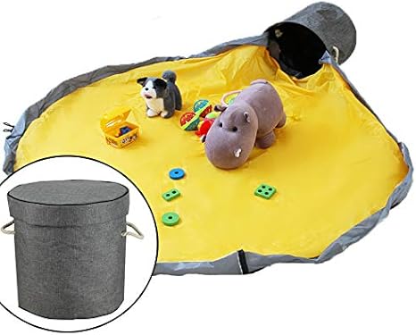 Amazon Co Jp おもちゃ収納バッグ 片付け簡単 子供おもちゃ収納 収納マット 折り畳み 積み木 雑貨 小物収納 自宅 外遊び 遊びマット 収納バスケット おもちゃ入れ ブロック収納 収納袋 グレー ホーム キッチン