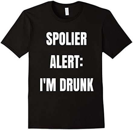 Mens Spolier alers I'm drunk T-Shirt XL Black
