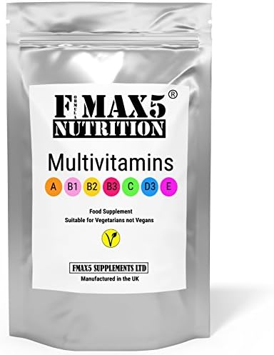 Multivitamins A,B,C,D & E 100% NRV (previously known as RDA) Tablets | For General Health And Well Being | Manufactured in the UK (360)