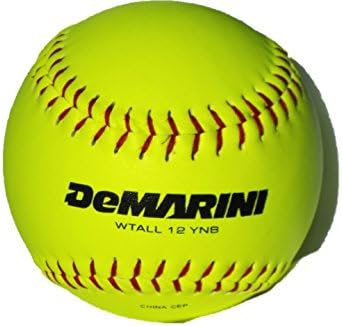 DeMarini NFHS Leather Fast Pitch Softball 44 Cor Max 375 LBS-1 Dozen