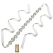 Remedios Bridal Sash Wedding Belt with Diamond Design For Women Gifts Nice Gifts,Ivory
