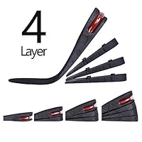 4-Layer Unisex Height High Increase Shoe Insoles Lifts for Men Women Shoe Pad Lift Kit Air Cushion Heel Inserts 4 Layer (3.54" / 9cm)