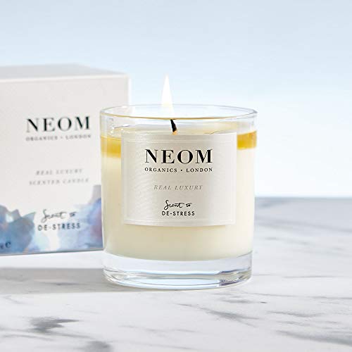 NEOM Real Luxury Scented Candle, 1 Wick Lavender & Rosewood