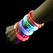 Higo Led Glow Bracelets - Party Favor Eco-friendly TPU Led Flash Bracelet, Glow in the Dark Event Wristbands for Kids Concerts - Pack of 4pcs, Red, Pink, Green, Blue