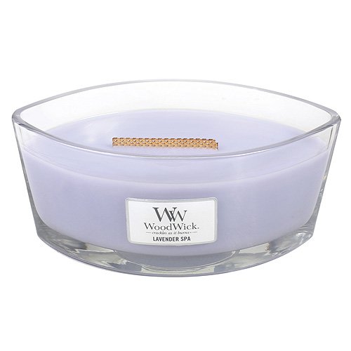 Lavender Spa HearthWick Flame Large Scented Candle by WoodWick