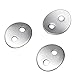 Canomo 24pcs 2.3mm Holes Stainless Steel Button Snaps Bracelet Clasps for Necklaces, Rings, Bracelet and Jewelry, Sliver