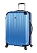 Lucas Outlander Hard Case 24 inch Expandable Rolling Suitcase With Spinner Wheels (One Size, Blue)