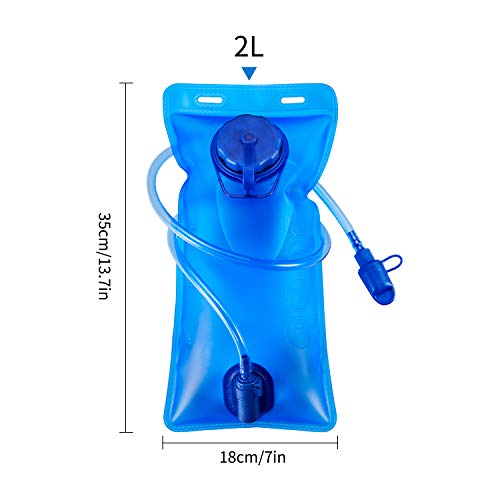 image for Hydration Bladder 2 Liter SKL Water Bladder Leak-Proof Hydration Pack 