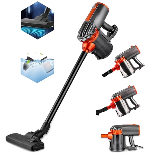 18000Pa Handheld Vacuum Cleaner, Home Stick Vacuum Cleaner Corded, Adjustable Lightweight 3 in 1 Vacuum with HEPA Filter, Strong Suction,600W 1.5L For Pet/Car/Household Hard wood Floor Carpet